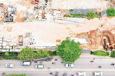 Mặt bằng tuyến Metro số 2 đã sẵn sàng cho thi công xây dựng vào cuối năm nay. (Ảnh THẾ ANH)