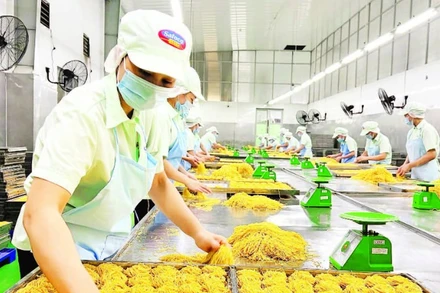 Sản xuất thực phẩm tại Công ty cổ phần Lương thực-Thực phẩm SAFOCO.