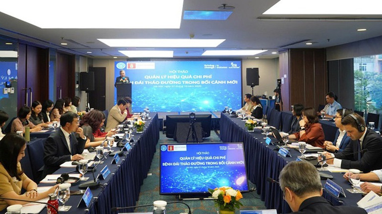Quang cảnh hội thảo. (Ảnh VSS) hoi-thao-quan-ly-dai-thao-duong-bhxh-vietnam-dan-mach.jpg