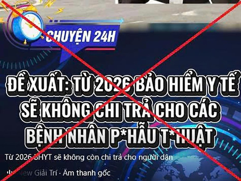 Thông tin giả mạo về bảo hiểm y tế được đăng tải trên Facebook là sai sự thật. (Ảnh VSS) thong-tin-gia-mao-ve-chinh-sach-bao-hiem-y-te-5294.jpg