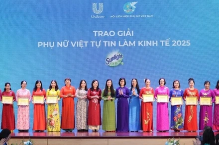 Tôn vinh các dự án đoạt Giải thưởng “Phụ nữ Việt tự tin làm kinh tế” năm 2025.