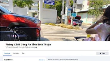 Trang facebook giả mạo.