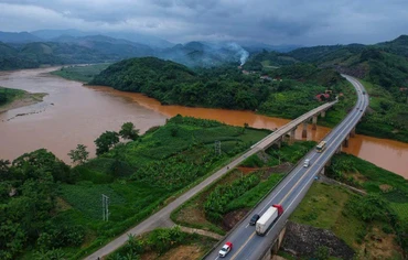 Cao tốc Nội Bài - Lào Cai đoạn giáp ranh giữa huyện Bảo Thắng và Bảo Yên
