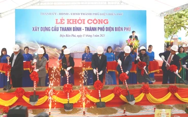 Lễ động thổ khởi công xây dựng cầu Thanh Bình.