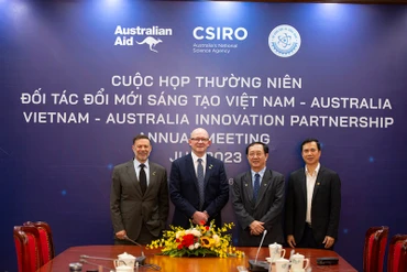 Lãnh đạo CSIRO và MoST tại sự kiện Ngày Đối tác Đổi mới sáng tạo Australia-Việt Nam.
