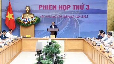 Thủ tướng Phạm Minh Chính phát biểu tại Hội nghị. (Ảnh: TRẦN HẢI)