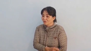 Nghi phạm Nguyễn Thị Phượng tại cơ quan Công an.