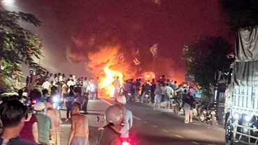Hiện trường vụ cháy.