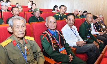 Các đại biểu dự Hội nghị biểu dương người có công với cách mạng tiêu biểu năm 2023 tại thành phố Huế, tỉnh Thừa Thiên Huế. (Ảnh: ĐĂNG KHOA)