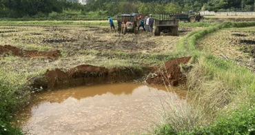 Mỏ sắt Trại Cau thực hiện trám lấp 164 hố sụt lún.