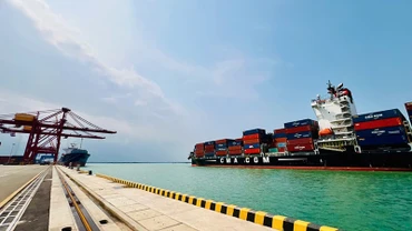 Công trình cầu cảng số 2 (bến 5 vạn tấn) hoàn thiện nâng tổng chiều dài toàn bến cảng Chu Lai lên 836m.