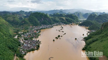 276 hộ tại các bản của xã Tông Cọ, huyện Thuận Châu đã bị ngập úng bởi mưa lũ.