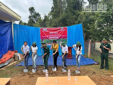 Khởi công xây dựng điểm trường mầm non bản Huổi Luông, xã Mường Lèo.