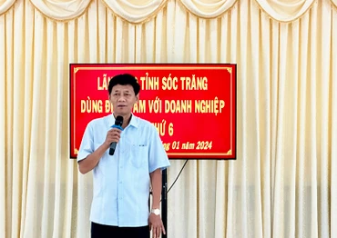 Bí thư Tỉnh ủy Sóc Trăng Lâm Văn Mẫn khẳng định sự phát triển của địa phương là nhờ sự nỗ lực của doanh nghiệp.