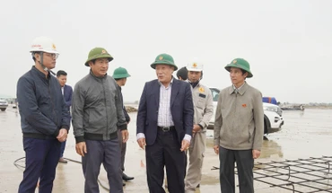 Đồng chí Hà Sỹ Đồng kiểm tra công tác giải phóng mặt bằng Dự án Cảng hàng không Quảng Trị.