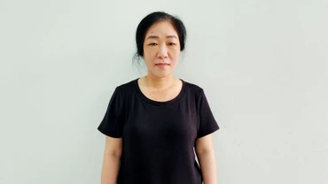 Bị can Vũ Thị Thanh. (Ảnh: VĂN VŨ)