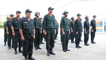 Đại đội Cảnh sát cơ động đóng trên địa bàn thành phố Phú Quốc.