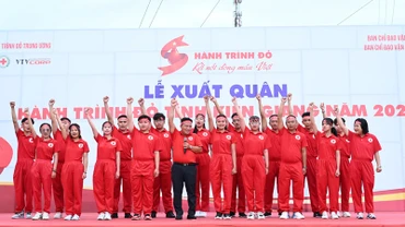 Lễ xuất quân chương trình "Hành trình đỏ" năm 2023, tại Kiên Giang.