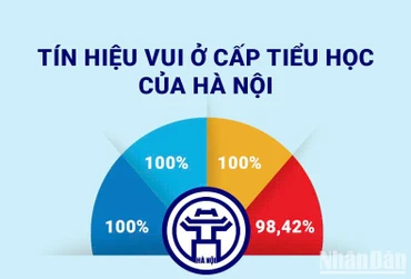 [Infographic] Tín hiệu vui ở cấp tiểu học của Hà Nội 