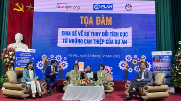 Tọa đàm tại lễ tổng kết dự án. (Ảnh: Plan International Việt Nam)