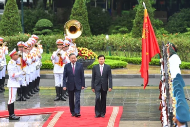 [Ảnh] Tổng Bí thư, Chủ tịch nước Tô Lâm chủ trì lễ đón Tổng Bí thư, Chủ tịch nước Lào Thongloun Sisoulith