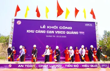 Nghi thức khởi công Khu cảng cạn Vsico Quảng Trị.