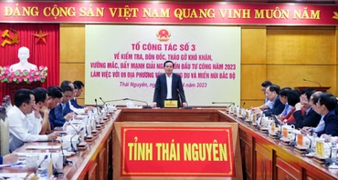 Phó Thủ tướng Chính phủ Trần Lưu Quang yêu cầu 9 địa phương trong vùng trung du và miền núi Bắc Bộ đẩy mạnh giải ngân vốn đầu tư công năm 2023.