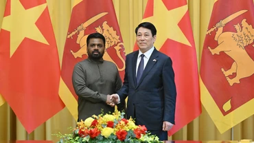 Chủ tịch nước Lương Cường và Tổng thống Sri Lanka Anura Kumara Dissanayaka.
