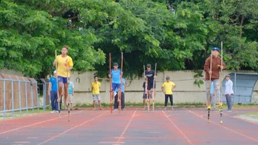 Các huyện thi đấu thể thao.
