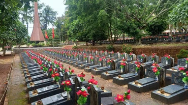 Nghĩa trang liệt sĩ huyện Lộc Ninh, tỉnh Bình Phước.