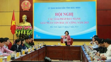 Chủ tịch Ủy ban nhân dân tỉnh Bắc Ninh Nguyễn Hương Giang kết luận hội nghị.