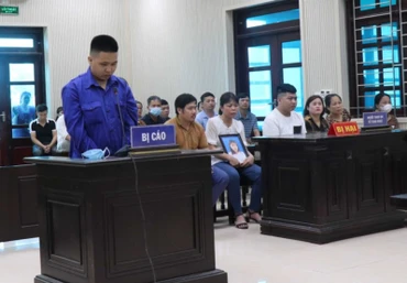 Bị cáo Phan Thanh Hoàng tại phiên tòa.