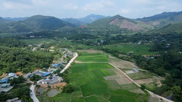 Toàn cảnh xã Minh Thanh, huyện Sơn Dương, tỉnh Tuyên Quang.