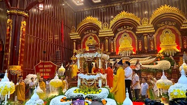 Xá lợi Đức Phật được tôn trí tại Cung Trúc Lâm Yên Tử, Uông Bí, Quảng Ninh.