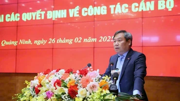 Bí thư Tỉnh ủy Quảng Ninh Vũ Đại Thắng phát biểu chỉ đạo tại hội nghị.