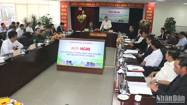 Quang cảnh hội nghị xúc tiến đầu tư phát triển nhà ở xã hội trên địa bàn tỉnh Lâm Đồng.