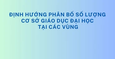 [Infographic] Định hướng phân bố số lượng cơ sở giáo dục đại học theo vùng