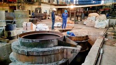 Hiện trường vụ tai nạn lao động.