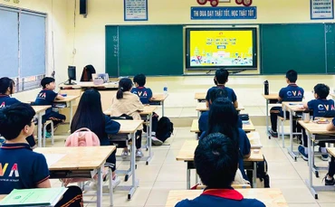 (Ảnh: Trường THCS Chu Văn An, quận Long Biên, Hà Nội)