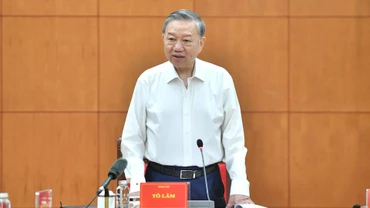 Tổng Bí thư Tô Lâm phát biểu kết luận cuộc họp Thường trực Ban Chỉ đạo Trung ương về phòng, chống tham nhũng, lãng phí, tiêu cực. (Ảnh: ĐĂNG KHOA)