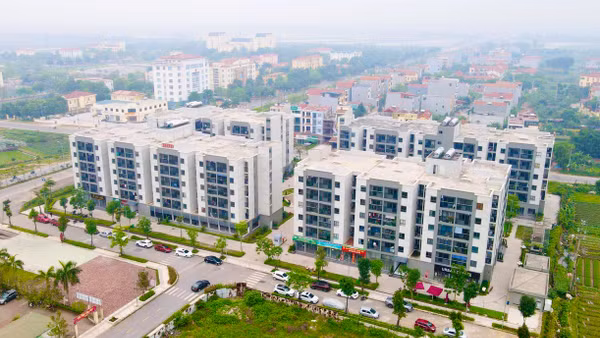 Khu nhà ở xã hội tại khu đô thị mới Thanh Lâm - Đại Thịnh 2, huyện Mê Linh, Hà Nội.