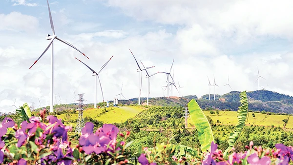 Công trình điện gió ở Quảng Trị đã phát điện thương mại.