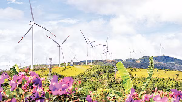 Công trình điện gió ở Quảng Trị đã phát điện thương mại.