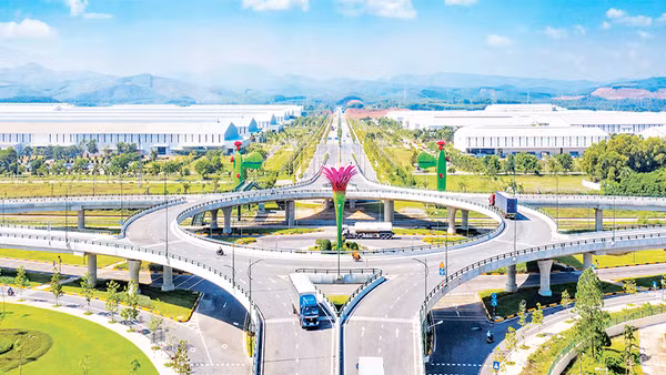 Khu kinh tế mở THACO Chu Lai, tỉnh Quảng Nam. Ảnh: LAN ANH