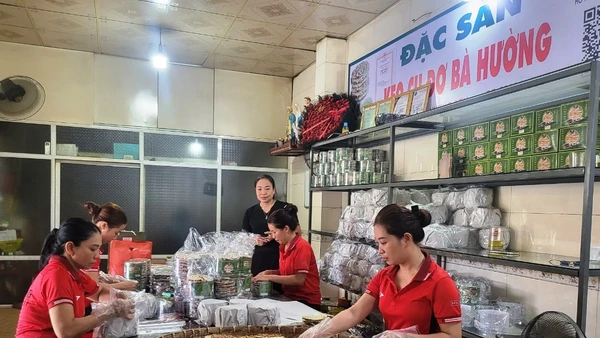 Sản phẩm kẹo cu đơ Bà Hường (Hương Sơn, Hà Tĩnh) đang được thị trường trong và ngoài nước ưa chuộng