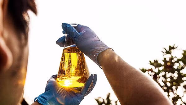 Biến dầu ăn đã qua sử dụng thành nhiên liệu sinh học. Ảnh: GETTY