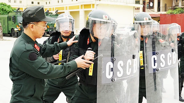 Trung tâm thực hiện công tác Huấn luyện và Bồi dưỡng năng lực GGHB của Bộ Công an. Ảnh: HẢI NAM