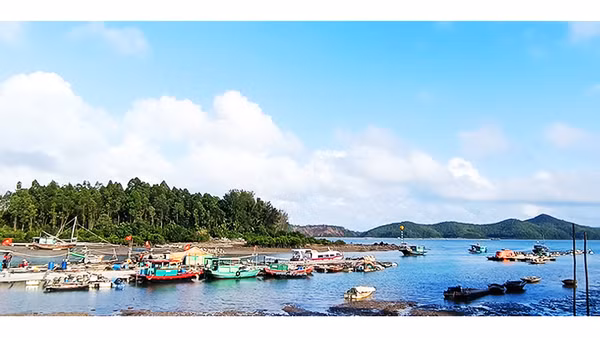 Nét hoang sơ của đảo.