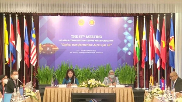 Quang cảnh Hội nghị lần thứ 57 Ủy ban Văn hóa-Thông tin ASEAN.