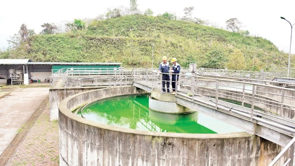 Trạm xử lý nước thải-khu công nghiệp Tằng Loỏng, huyện Bảo Thắng, tỉnh Lào Cai.